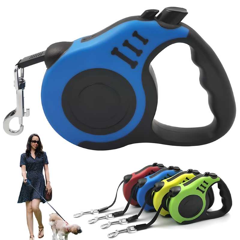 500 cm Dog & Cat Strap Leash (Multicolor) - GrabaDeal