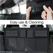 Car Trunk Organizer, Backseat Hanging Organizer With 8 Large Storage Bag Super Capacity, Waterproof Trunk Storage Bag - GrabaDeal
