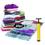 Reusable Ziplock Vacuum Storage Space Saver Plastic Bags - GrabaDeal